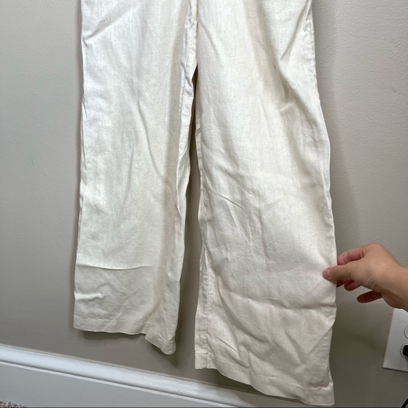 Who What Wear Beige Linen Jumpsuit Size XS - Picture 7 of 11